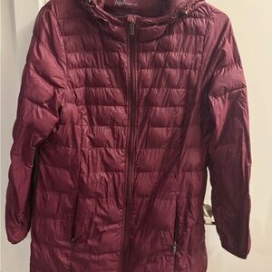Reitmans Women's Deep Red Puffer Coat